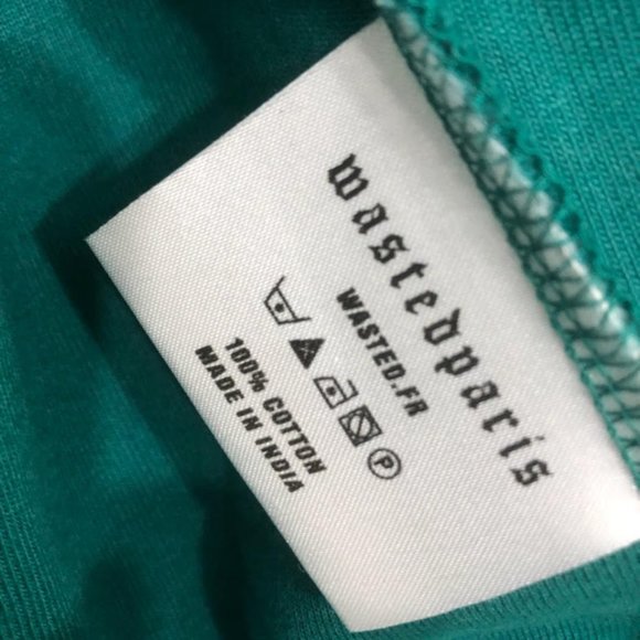 WASTED PARIS FRANCE ICONIC TERRY ZIP UP CLASSIC JACKET SIZE M - Picture 8 of 9